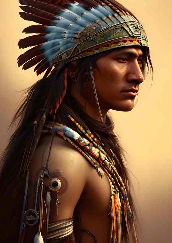 Native American Indian | Metal Poster