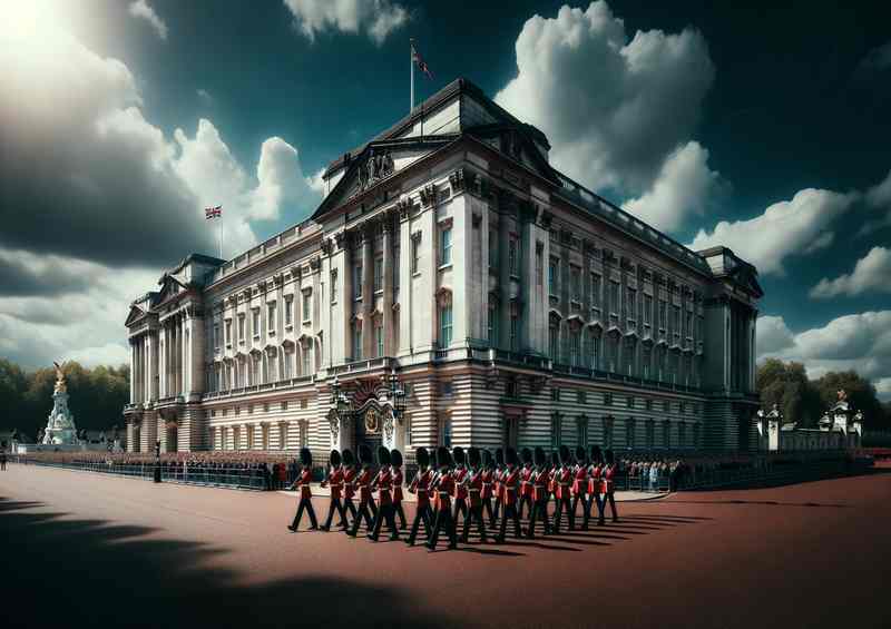 Buckingham Palace Royal Residence Guard Parade | Metal Poster