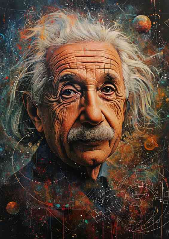 Albert Einstein all the things | Metal Poster