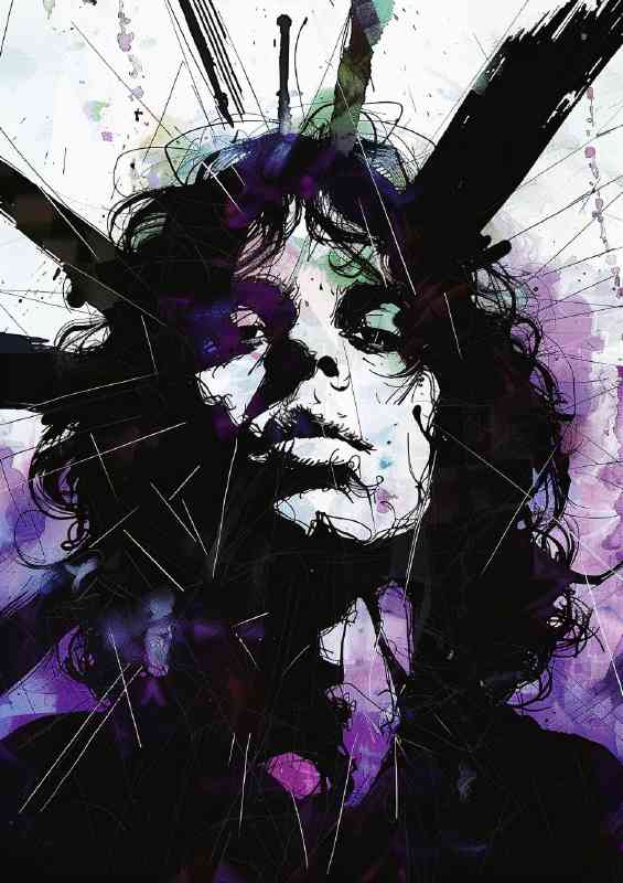 Jim Morrison dark fantasy artwork | Metal Poster
