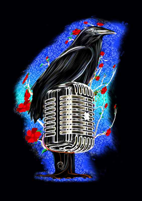 Crow mic | Metal Poster