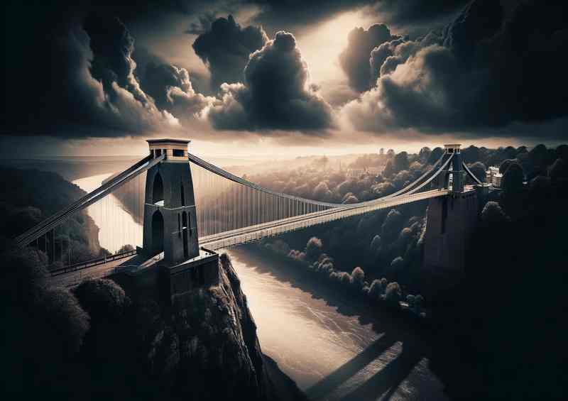 Clifton Suspension Bridge Metal Poster