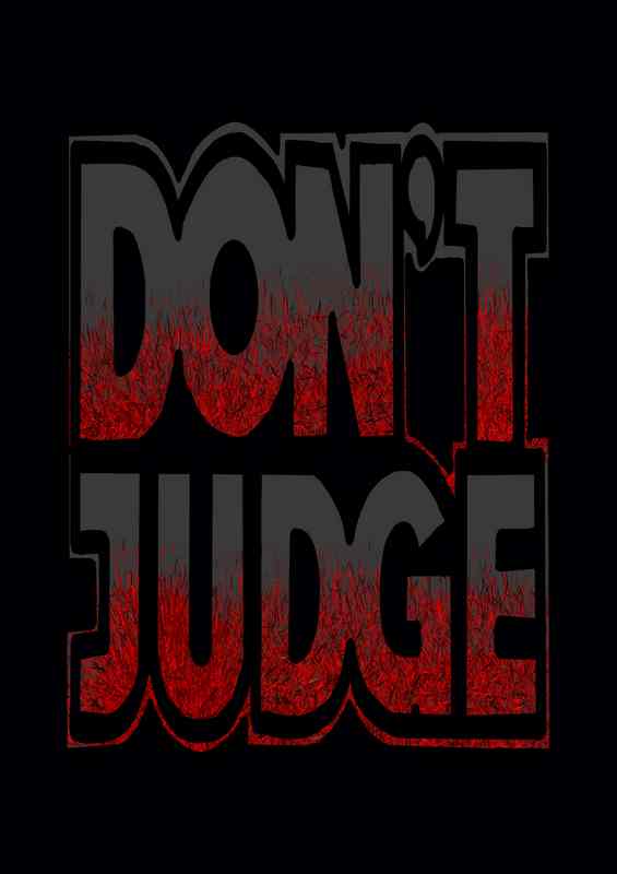 Dont judge | Metal Poster