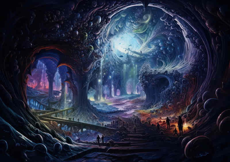 Fantasy Enchanted worlds with artful colours | Metal Poster