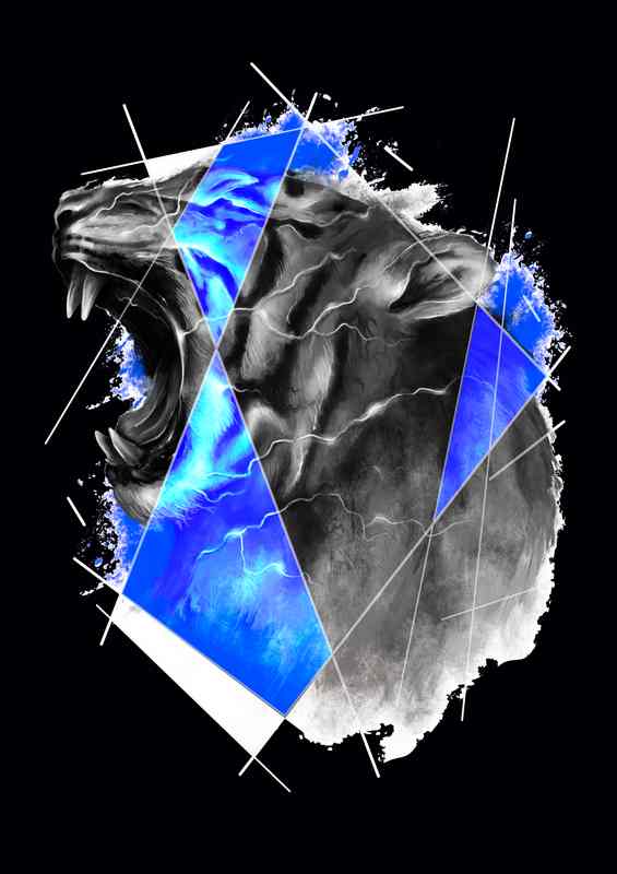 Electro Tiger | Metal Poster