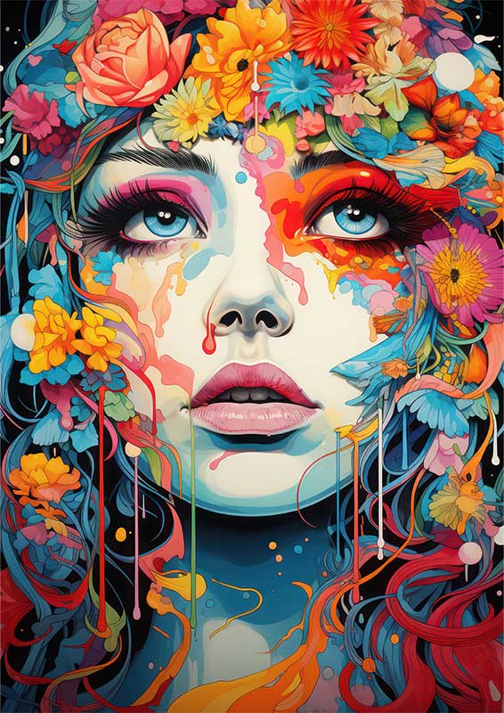 Colorful Mindscapes amazingly vividly colored | Metal Poster