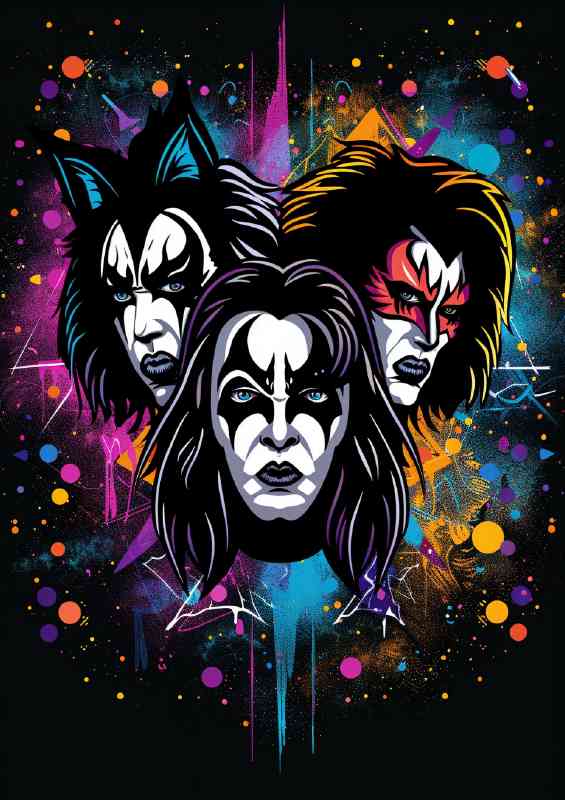 Kiss Vector pop art style | Metal Poster