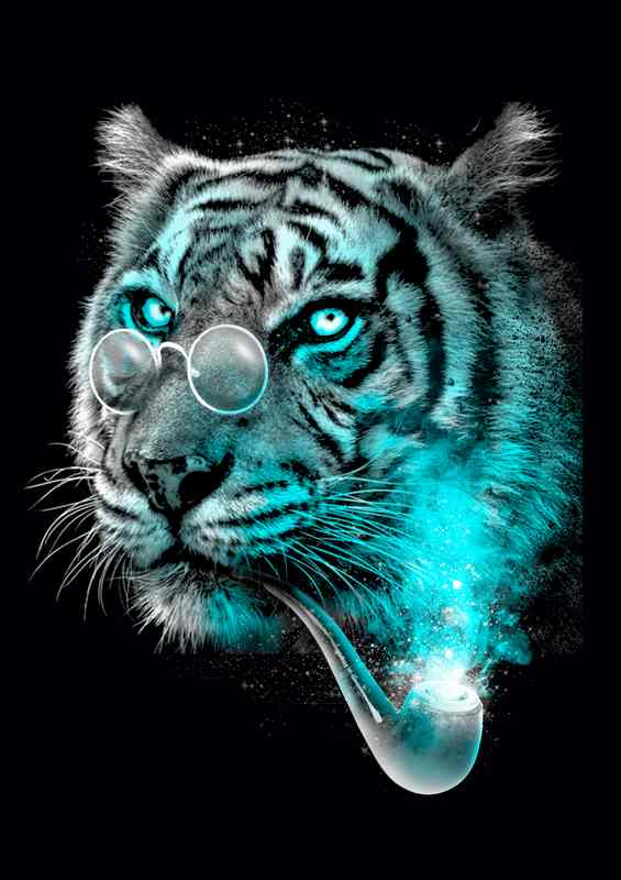 Gentle Tiger | Metal Poster