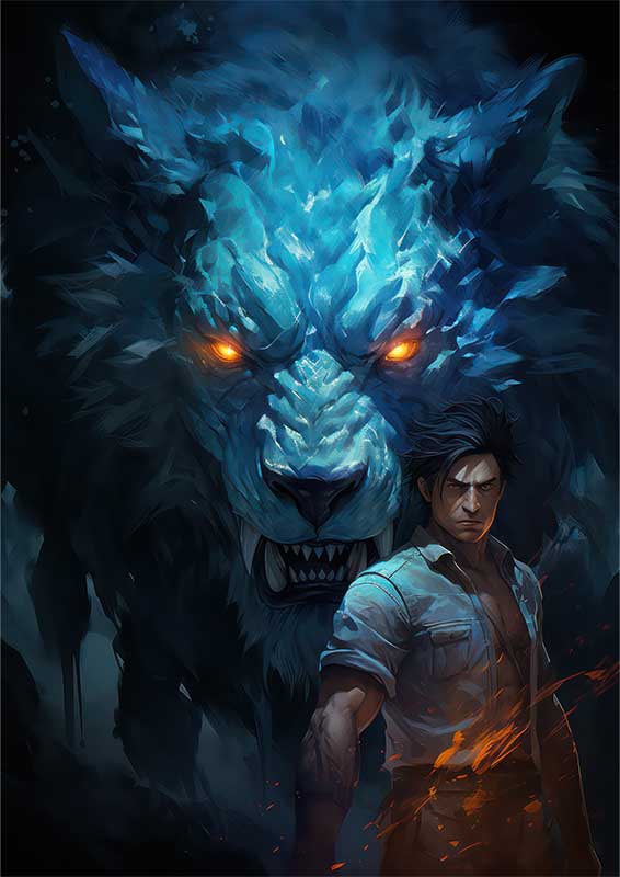 Electric Blue Beast: Anime Hero & the Fierce Metal Poster