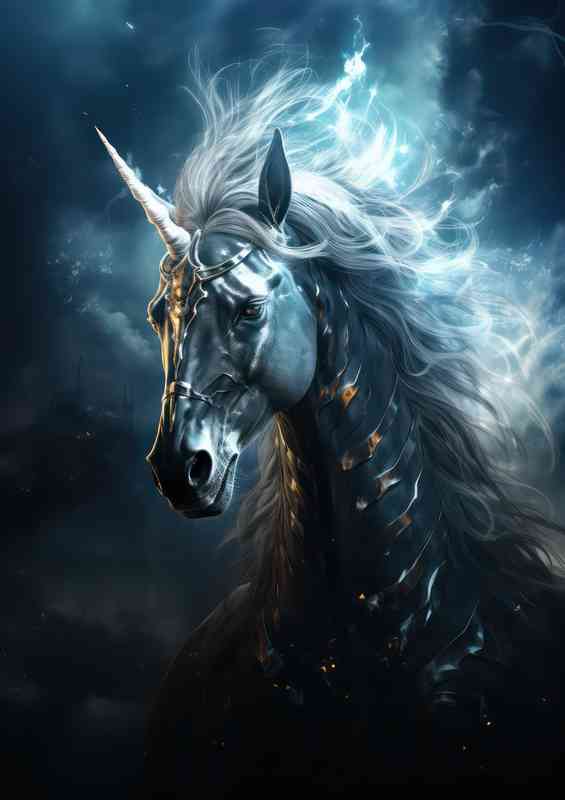 The Magical and Mystical World of Unicorns | Metal Poster