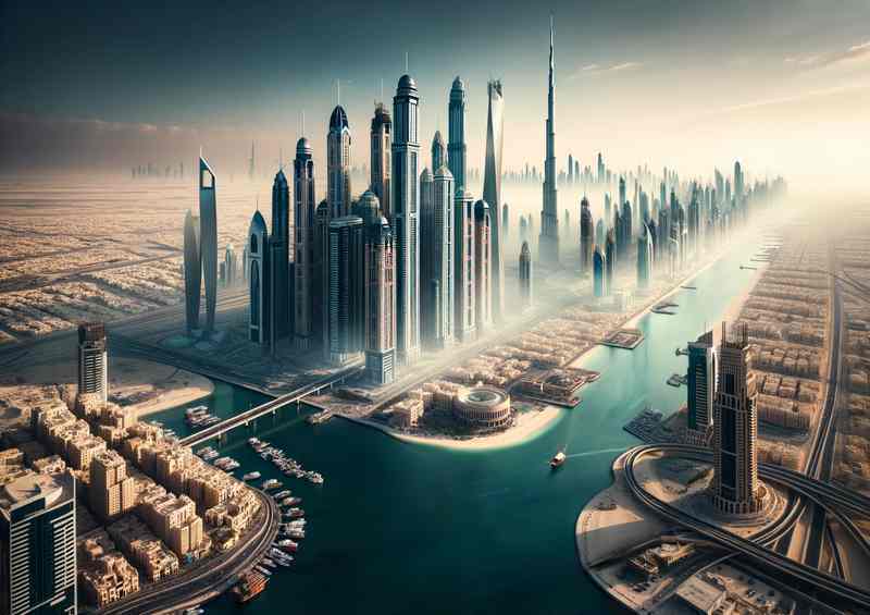 Dubai Skylines & Culture | Metal Poster