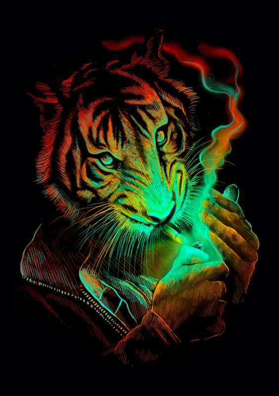 Tiger Light | Metal Poster