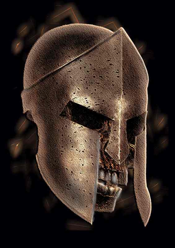 spartan mask | Metal Poster