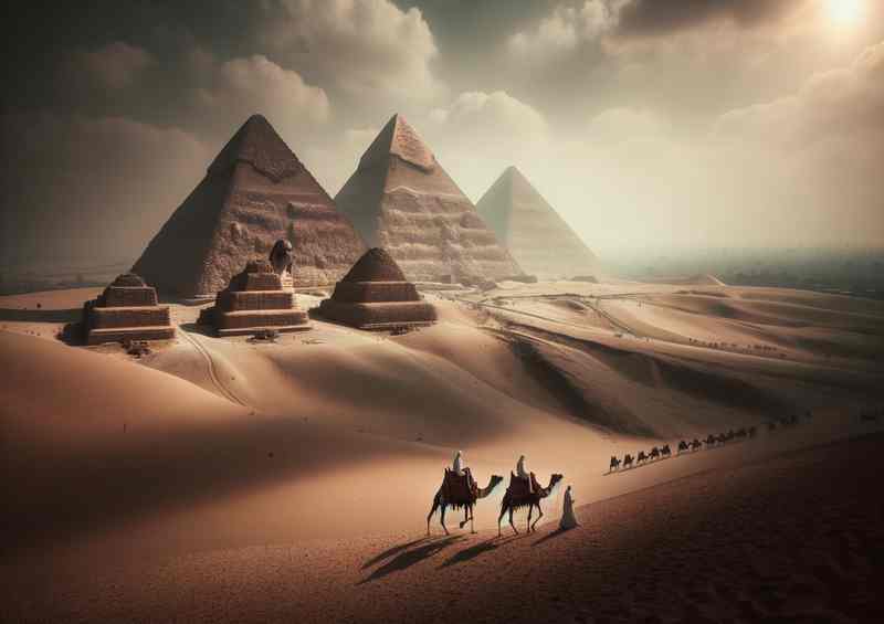 Giza Pyramids Egypt Legacy | Metal Poster