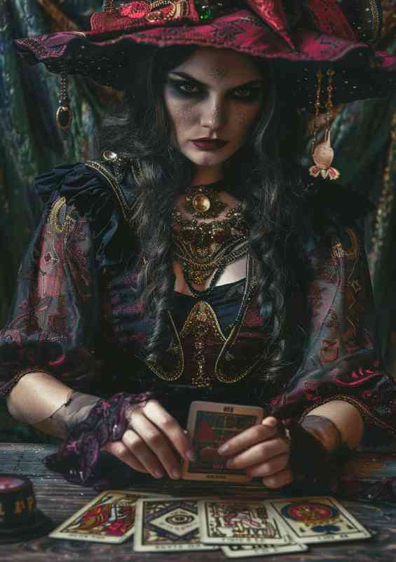 Witch tarot readingcards | Metal Poster