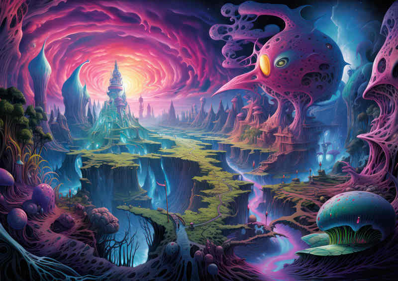 The Enchanted Fantasy Land Visaually pleasing | Metal Poster