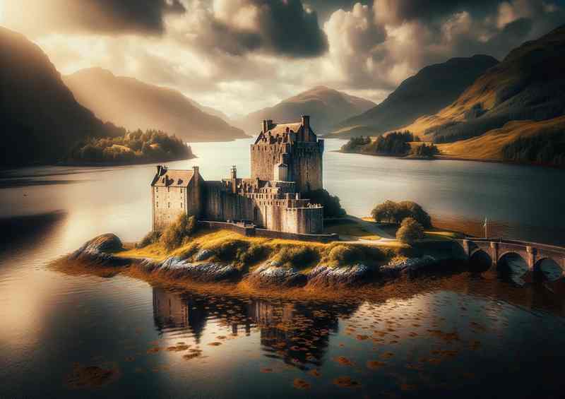 Highlands Iconic Fortress Eilean Donan Castle | Metal Poster
