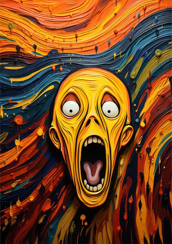 Psychedelic Whirlwind scream style | Metal Poster