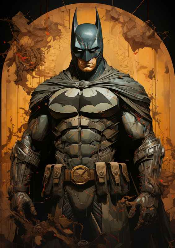 Superhero Saga batman | Metal Poster