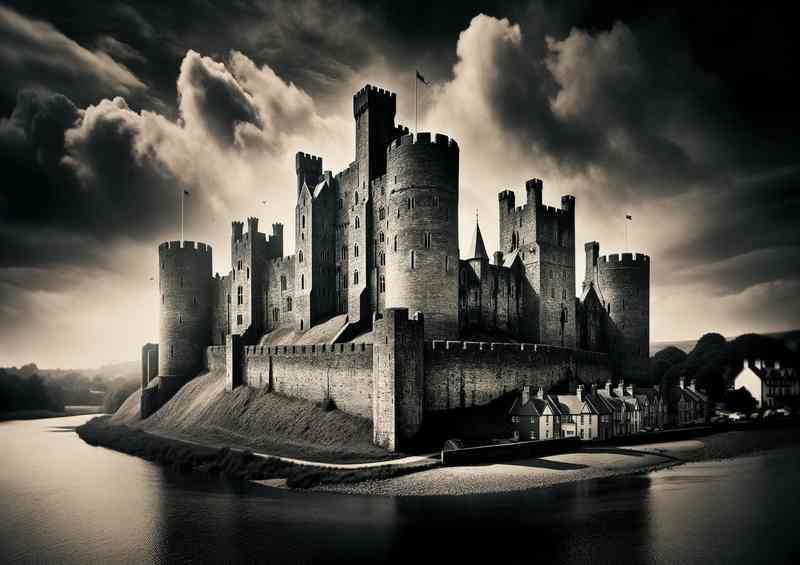 Medieval Welsh Stronghold Conwy Castle | Metal Poster