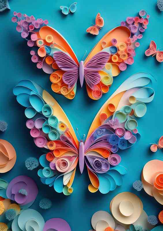 Garden Wonders Of The Butterfly | Metal Poster