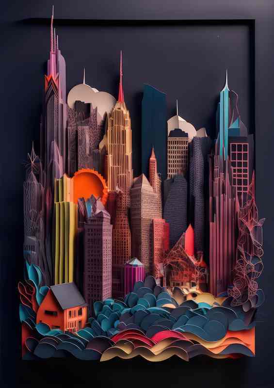 Sky High Sanctuaries Inner Citys | Metal Poster
