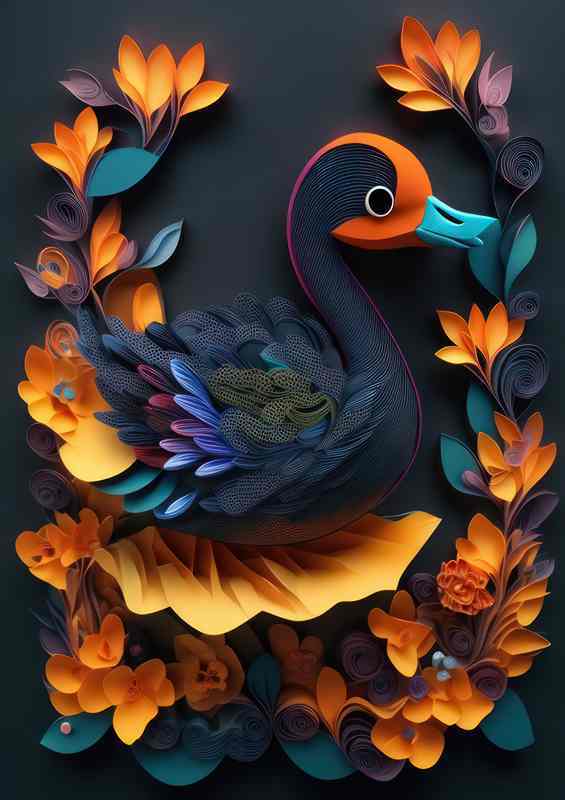The Delicate Balance of Flora and The Duck | Metal Poster