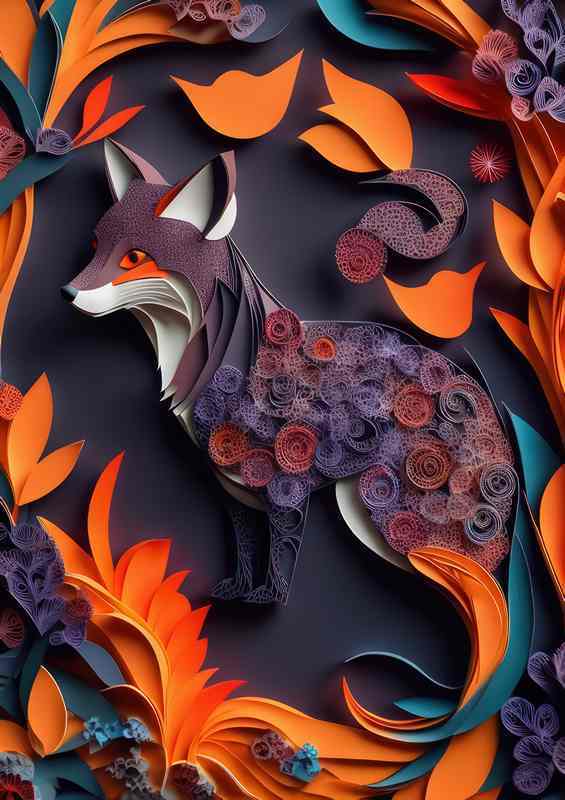 The Ethereal World of Floral and Animal Ar | Metal Poster