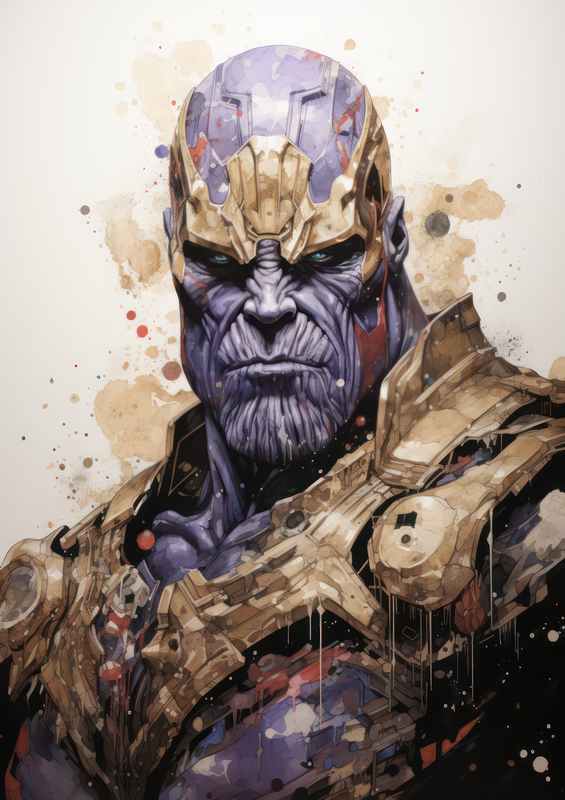 Thanos Japanese ink | Metal Poster