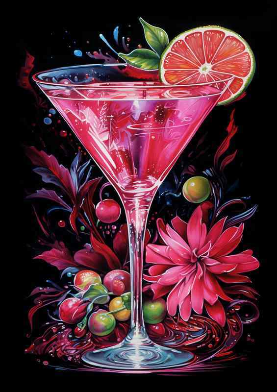 Vivid Vintages The Colorful World of Martini | Metal Poster