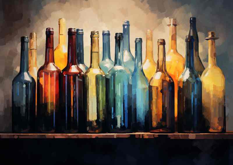 Bottle Brilliance Experiencing Wine in a New Light | Metal Poster