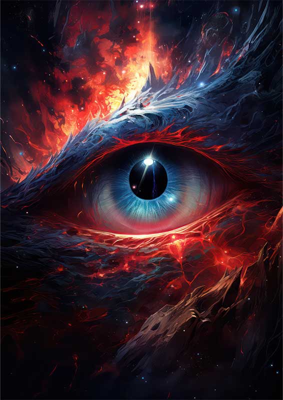 Surreal Spectrum an eye | Metal Poster