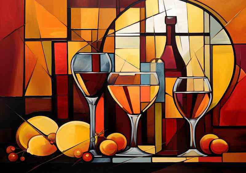 The Abstract World of Wine Art | Metal Poster