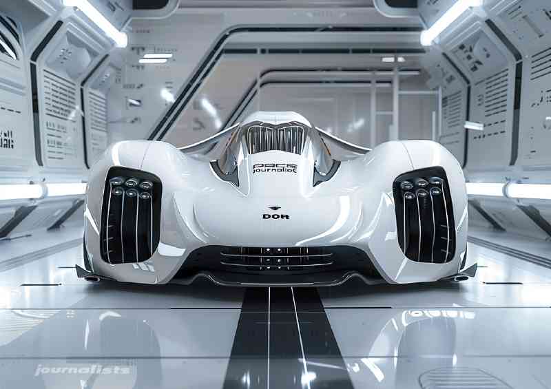 Porsche style designed an alien supercar concept | Metal Poster