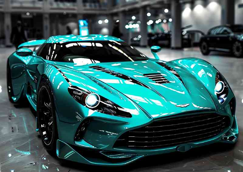 futuristic smooth elegant concept style Aston Martin | Metal Poster