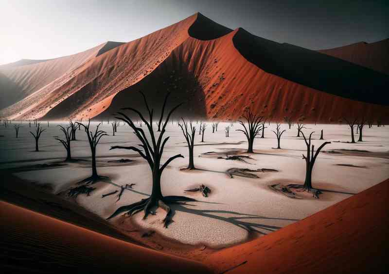 Sossusvlei Namib - Dunes & Trees | Metal Poster