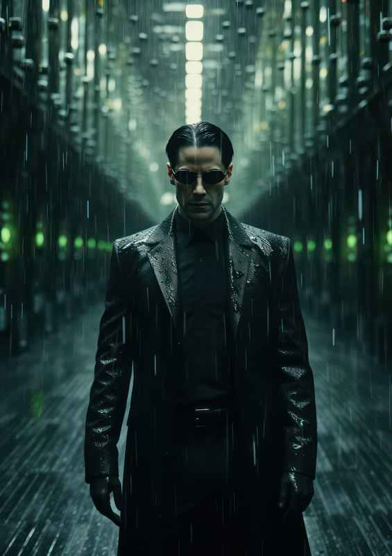 The matrix Cyber Thriller | Metal Poster