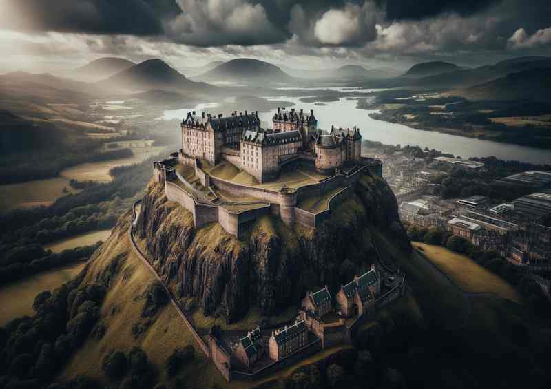 Stirling Castle Scotland Located on a volcanic crag | Metal Poster