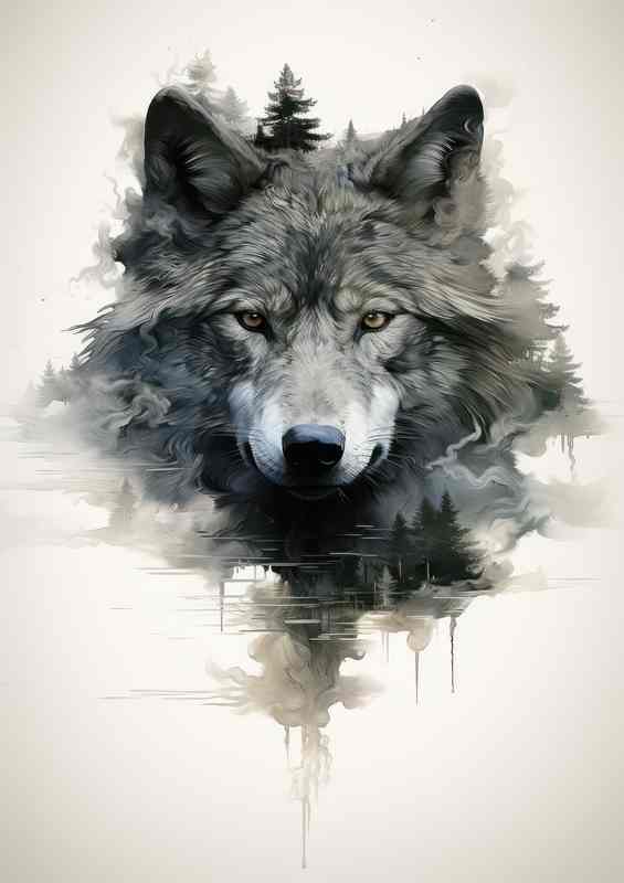 Natures Narrative And A Wolfs Tale | Metal Poster