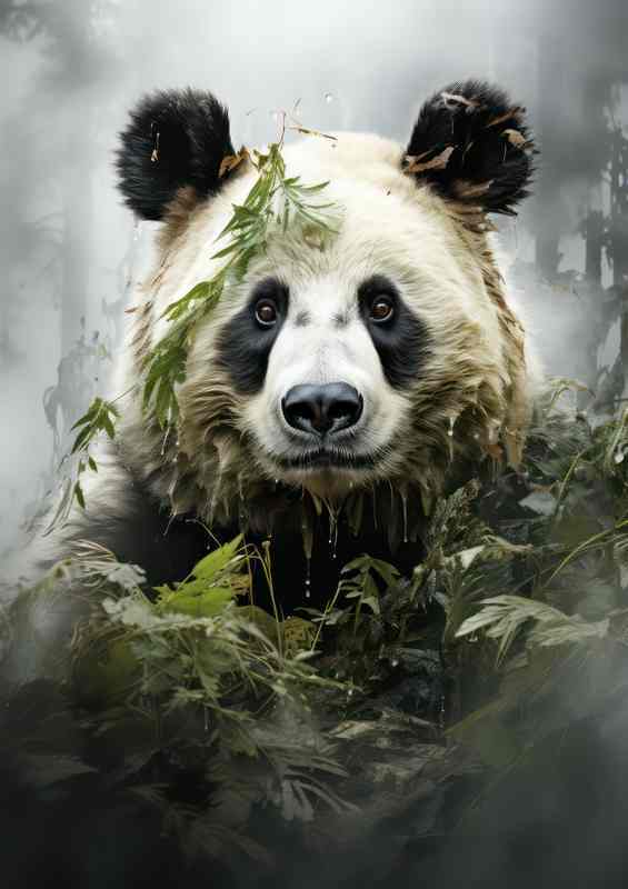 Wild Elegance The Subtle Art Of A Panda | Metal Poster
