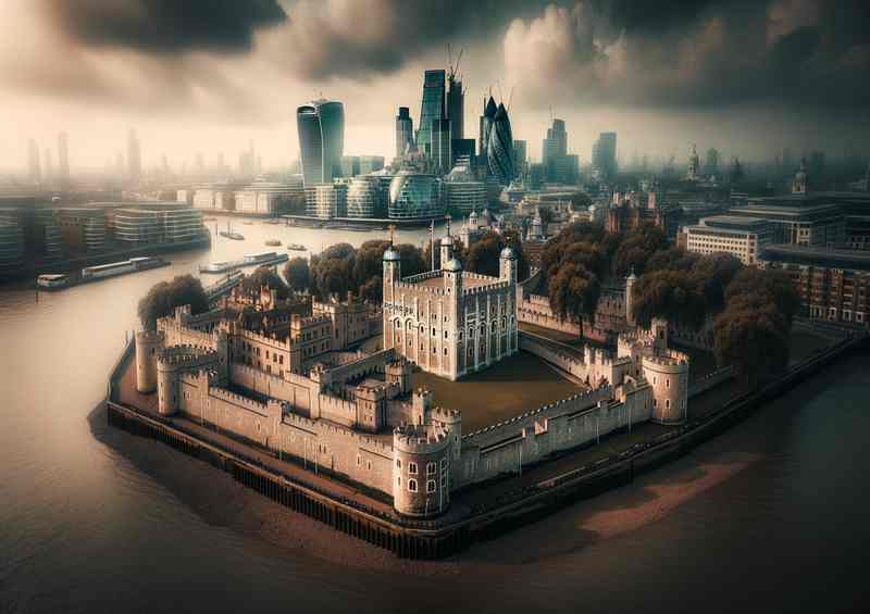 Tower of London Metal Poster