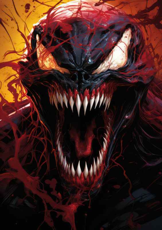 Venom style quest for survival | Metal Poster