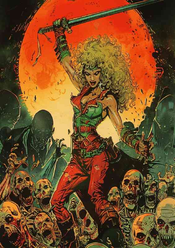 80s Horror blond vampire slayer | Metal Poster