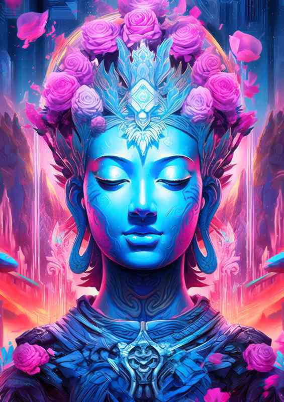 Transcendent Harmony The Sacred Buddhas Teachings | Metal Poster