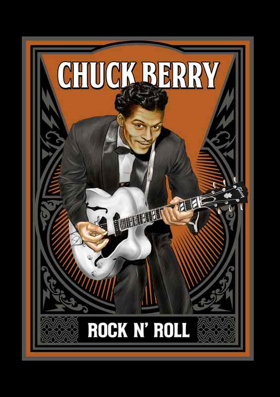 chuck berry | Metal Poster