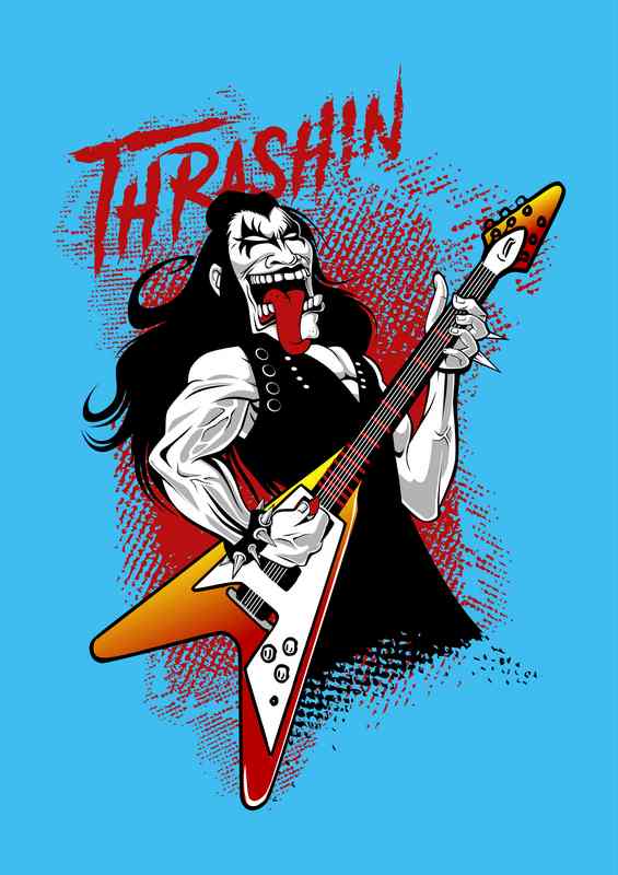 thrash in Kiss | Metal Poster