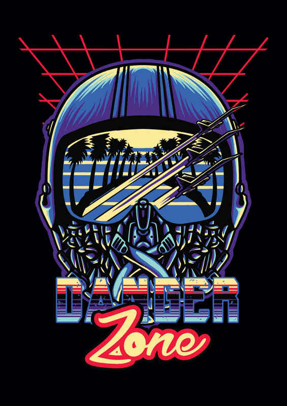 Danger zone flight mode | Metal Poster