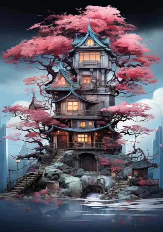 Mystic Manor Escapes Castle | Metal Poster