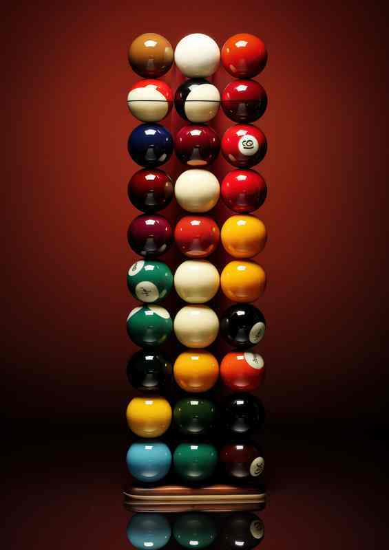 Snooker all the balls | Metal Poster