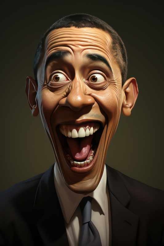 Caricatures of obama | Metal Poster